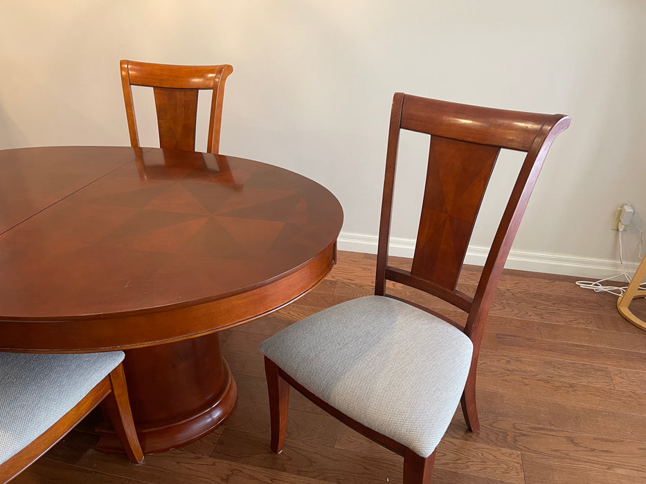 Refreshed Cherry Wood Dining Room Set